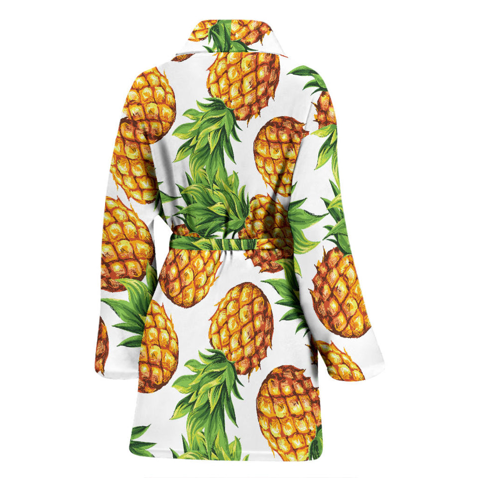 Pineapples Design Pattern Women'S Bathrobe