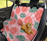 Grapefruit Leaves Flower Pink Background Dog Car Seat Covers