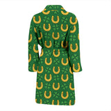 Horseshoes Pattern Print Design 05 Men's Bathrobe