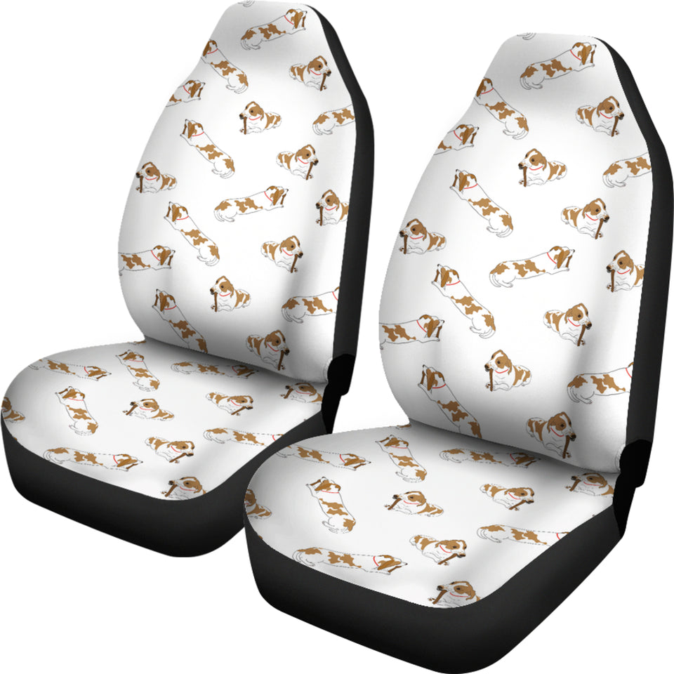 Jack Russel Pattern Print Design 04 Universal Fit Car Seat Covers