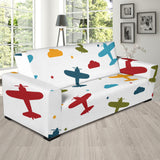 Airplane Star Cloud Colorful Sofa Slipcover