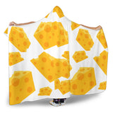 Cheese Slice Pattern Hooded Blanket