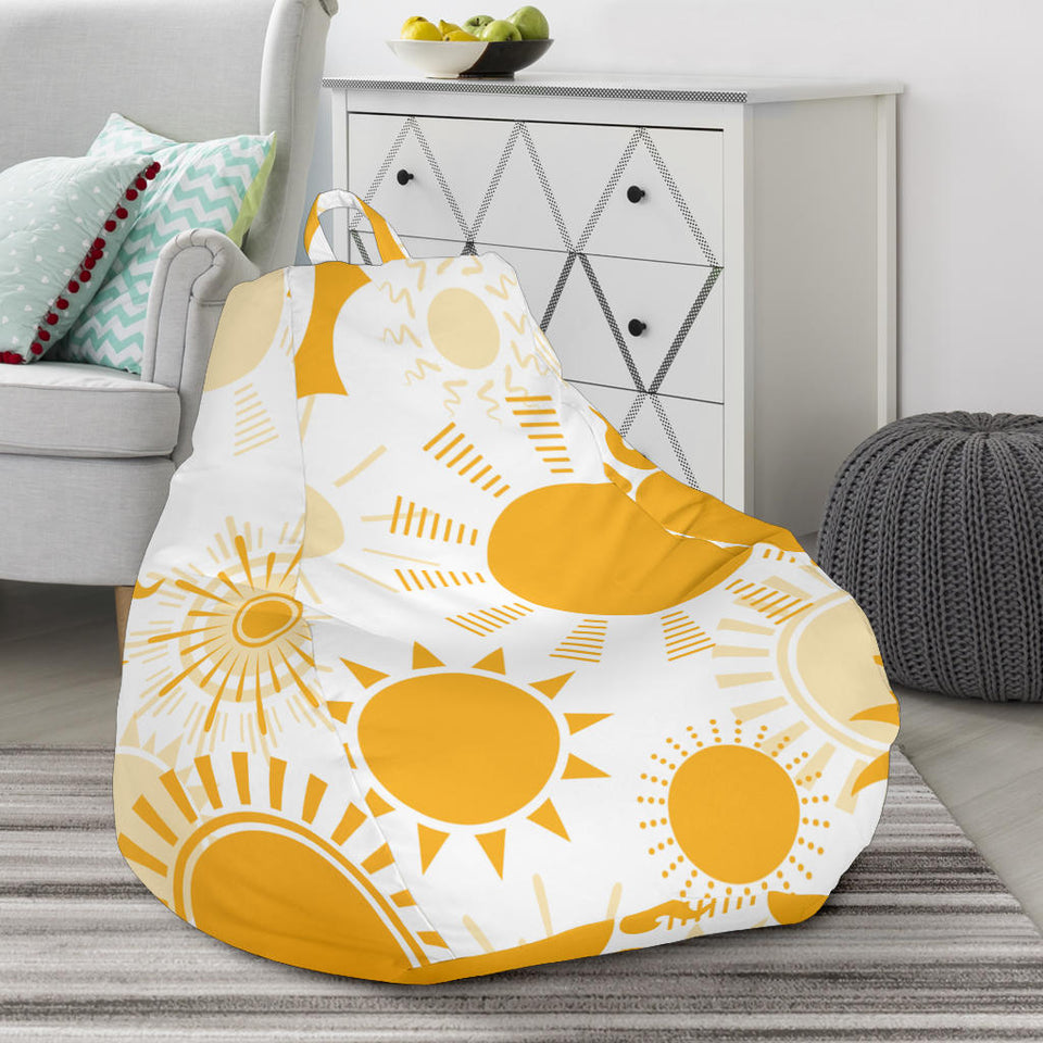 Sun Design Pattern Bean Bag Cover