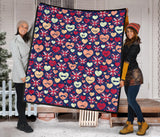 British Pattern Print Design 02 Premium Quilt