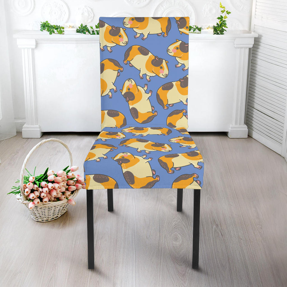 Guinea Pig Pattern Print Design 02 Dining Chair Slipcover