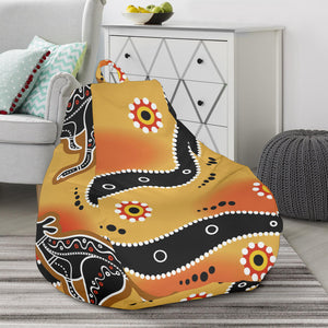 Kangaroo Australian Aboriginal Art Pattern Bean Bag Cover