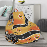 Kangaroo Australian Aboriginal Art Pattern Bean Bag Cover