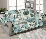 Dragonfly Butterfly Plants insect flower vintage style pattern Sofa Cover Protector