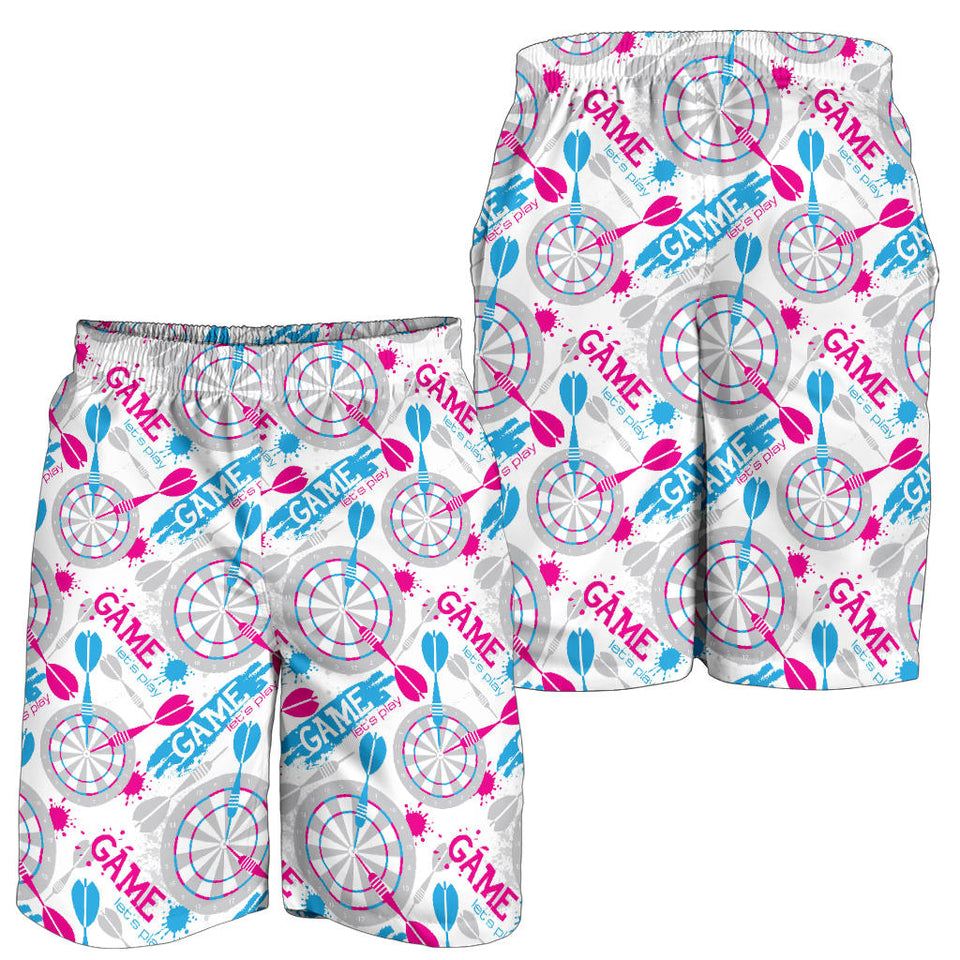 Darts Pattern Print Design 01 Men Shorts