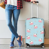 Cute Cow Flower Pattern Cabin Suitcases Luggages