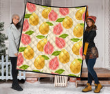 Beautiful Guava Pattern Premium Quilt
