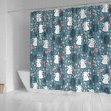 Cute Rabbit Pattern Shower Curtain Fulfilled In US