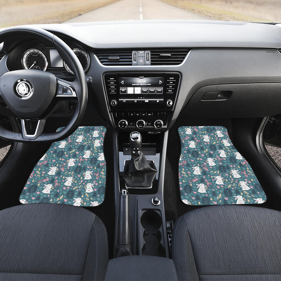 Cute Rabbit Pattern Front Car Mats