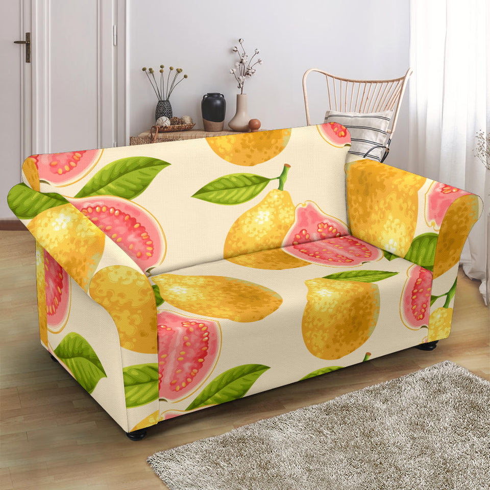 Beautiful Guava Pattern Loveseat Couch Slipcover