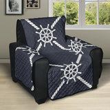 nautical steering wheel rope pattern Recliner Cover Protector