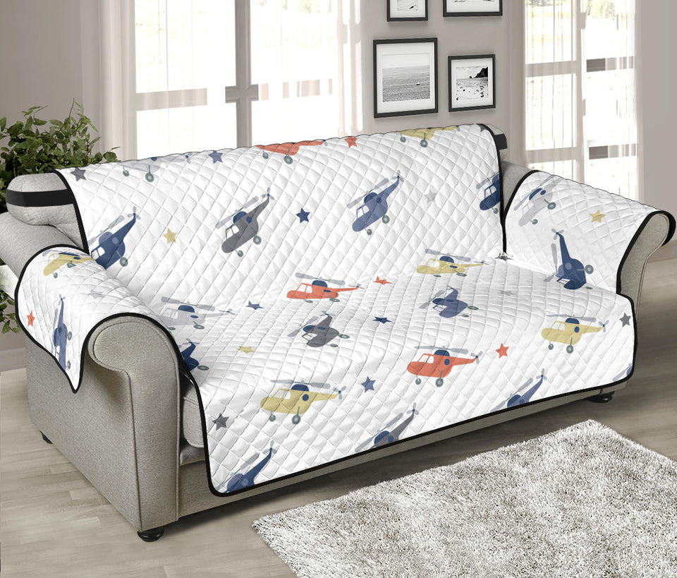 Cute helicopter star pattern Sofa Cover Protector