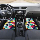 Watercolor Bowling Ball Pins Front And Back Car Mats