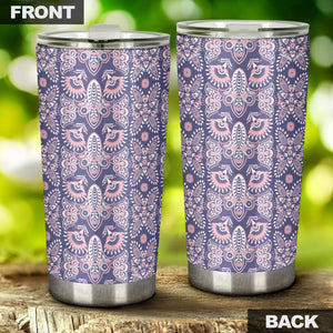 Indian Batik Style Pattern Tumbler