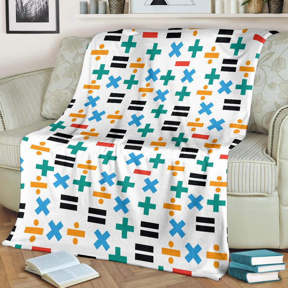 Math Pattern Print Design 05 Premium Blanket