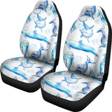 Watercolor Dolphin Pattern Universal Fit Car Seat Covers