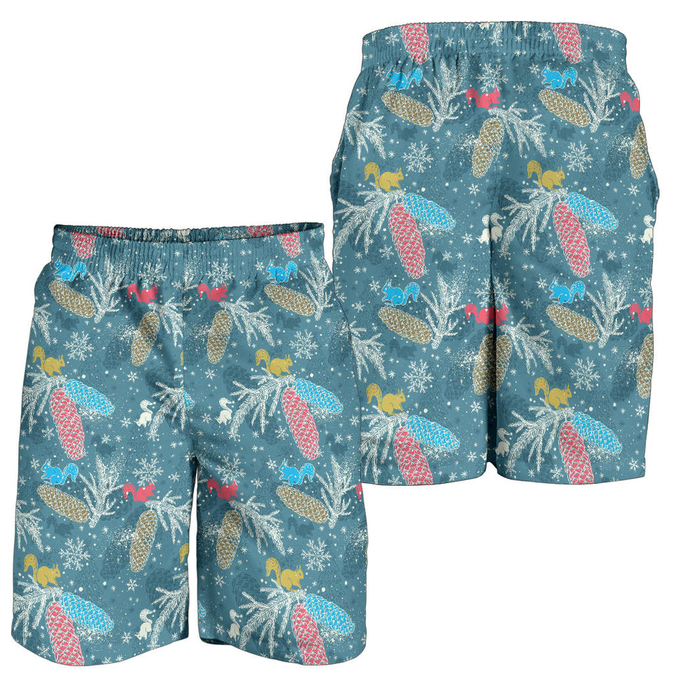 Squirrel Pattern Print Design 01 Men Shorts