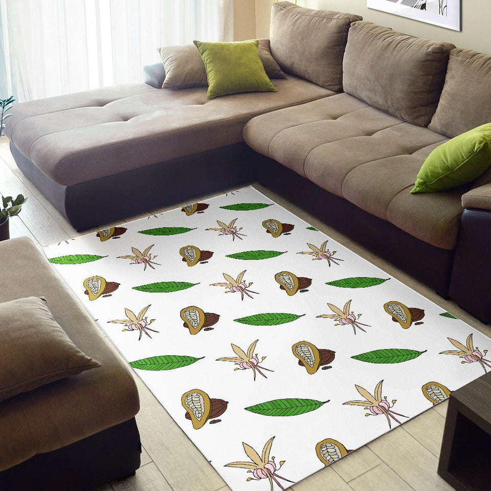 Color Hand Drawn Cocoa Pattern Area Rug