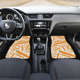 Carrot Pattern Print Design 02 Front and Back Car Mats