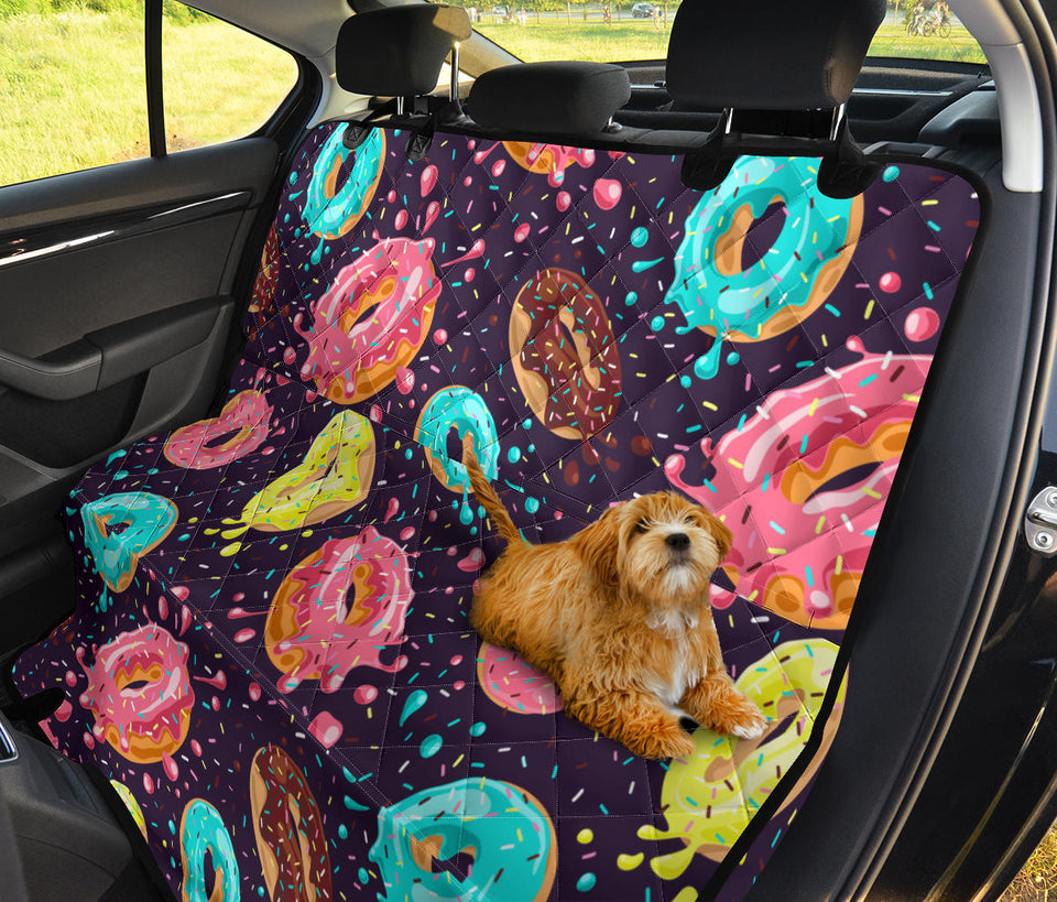 Colorful Donut Glaze Pattern Dog Car Seat Covers