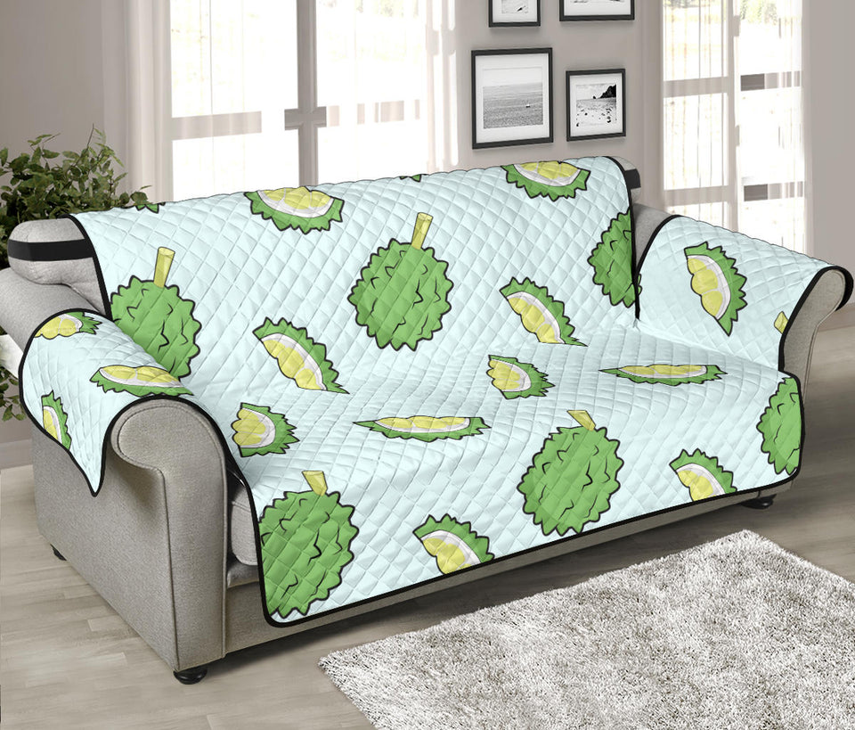 Durian pattern blue background Sofa Cover Protector
