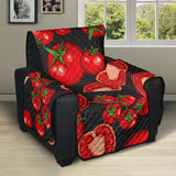 Tomato black background Recliner Cover Protector