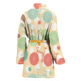 Bicycle Pattern Print Design 01 Women's Bathrobe