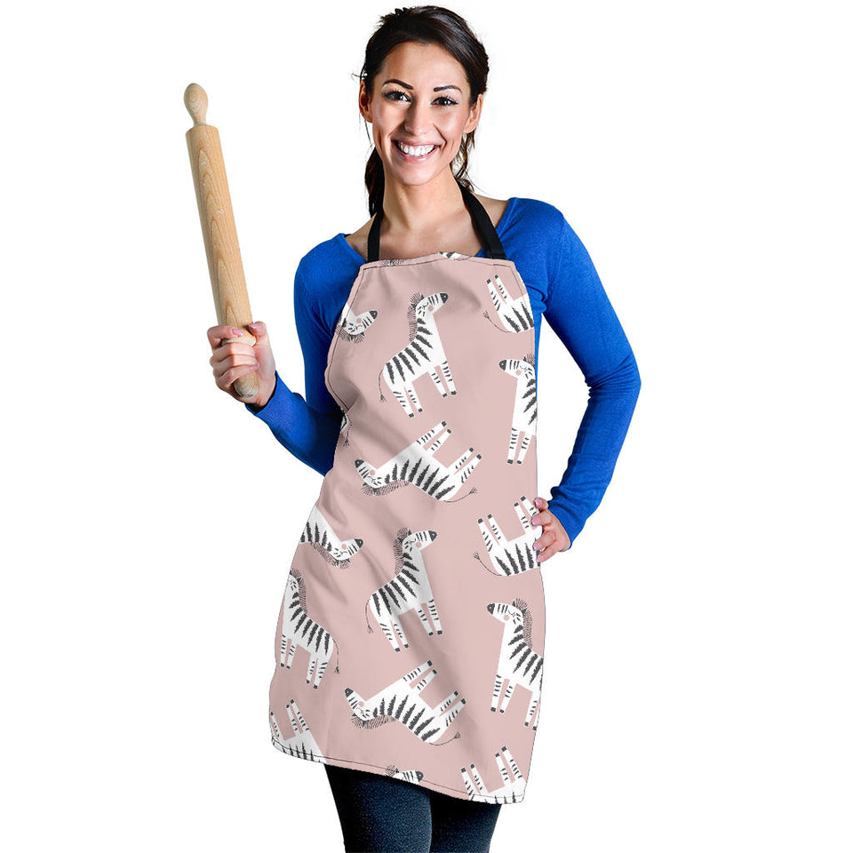 Cute Zebra Pattern Adjustable Apron
