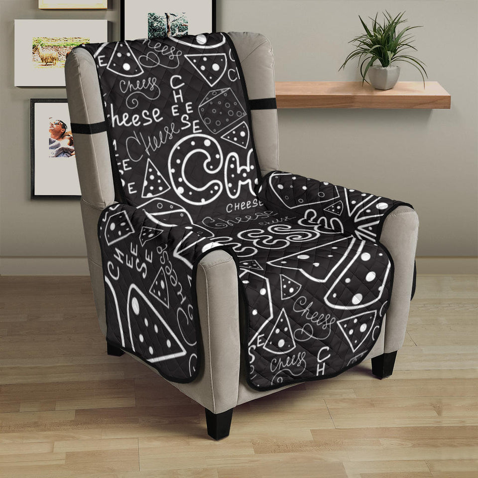 Handwritten cheese pattern Chair Cover Protector