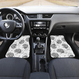 Hand Drawn French Fries Pattern Front And Back Car Mats