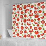 Tomato Pattern Shower Curtain Fulfilled In US
