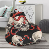 Red Snake Skull Pattern Bean Bag Cover