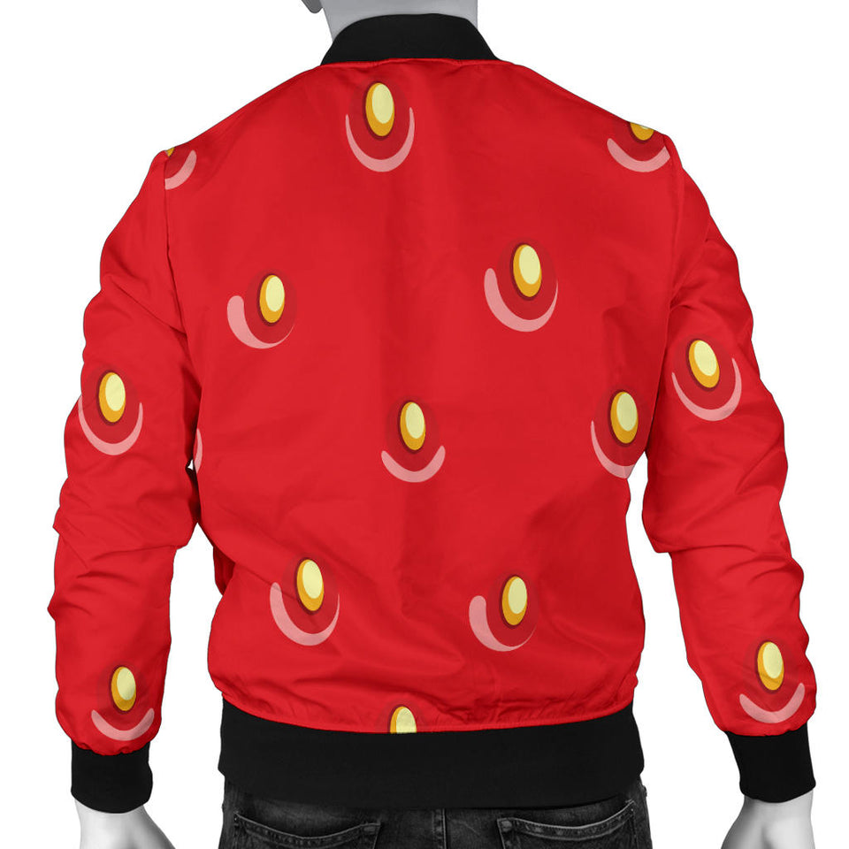 Strawberry Texture Skin Pattern Men'S Bomber Jacket
