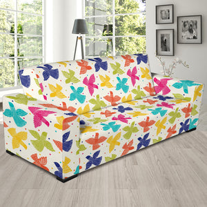 Pigeon Pattern Print Design 01  Sofa Slipcover