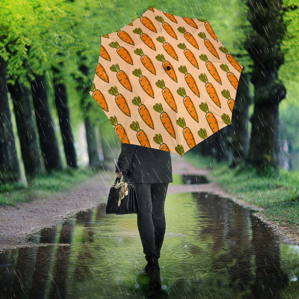 Carrot Pattern Print Design 04 Umbrella
