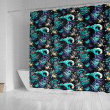 Dragon Sea Wave Pattern Shower Curtain Fulfilled In US