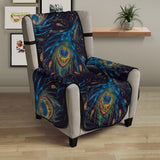 Beautiful peacock feather pattern Chair Cover Protector