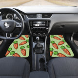 Carrot Pattern Print Design 05 Front and Back Car Mats