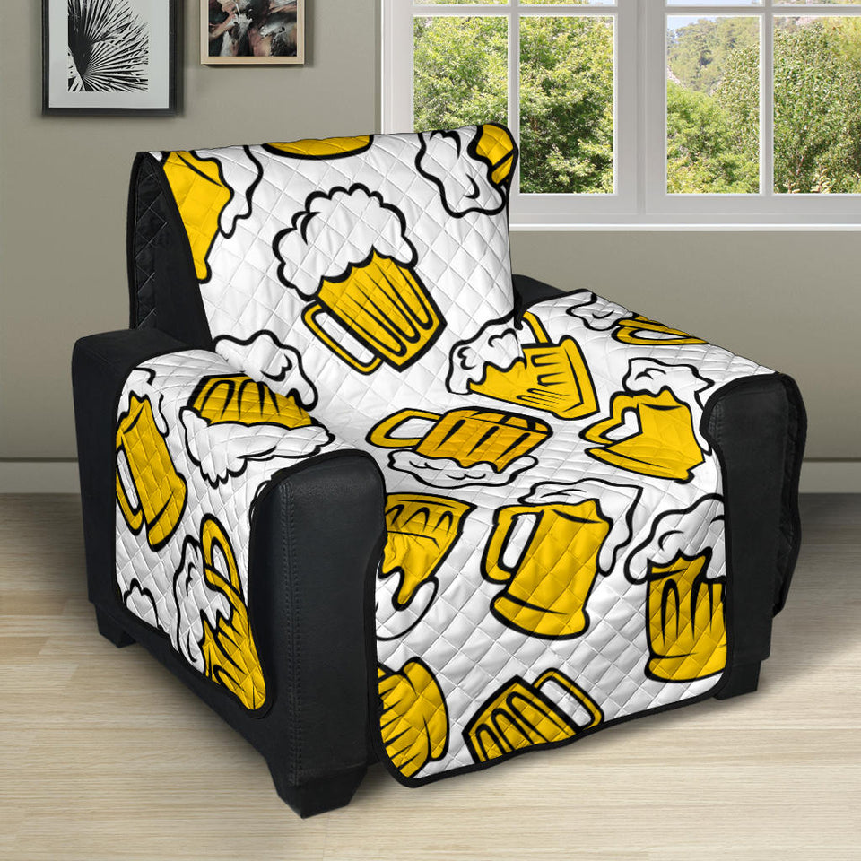 Beer design pattern Recliner Cover Protector