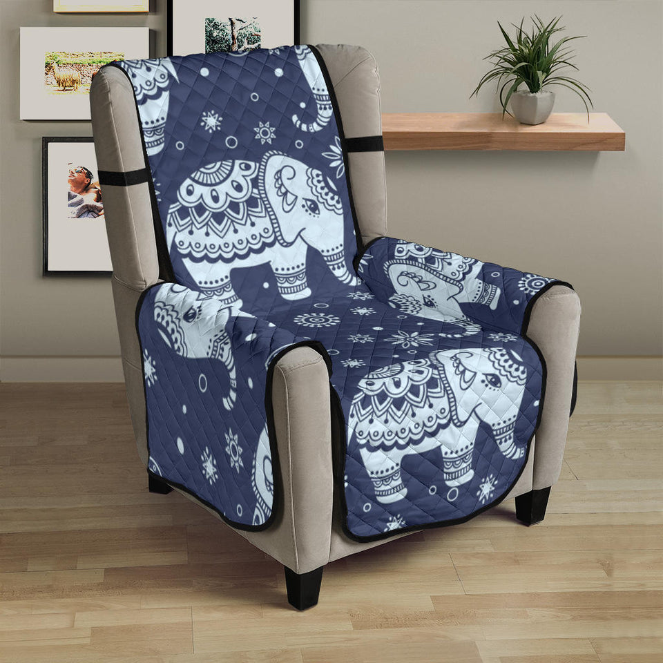 Elephant tribal design pattern Chair Cover Protector