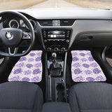 Hedgehog Pattern Print Design 05 Front and Back Car Mats