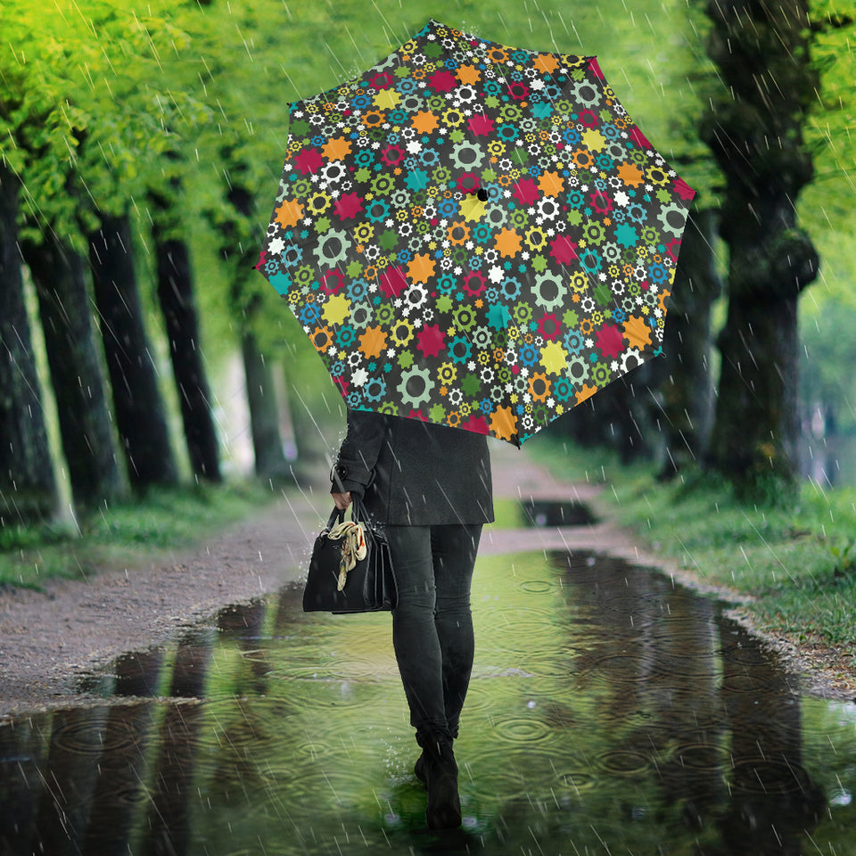 Gear Pattern Print Design 03 Umbrella