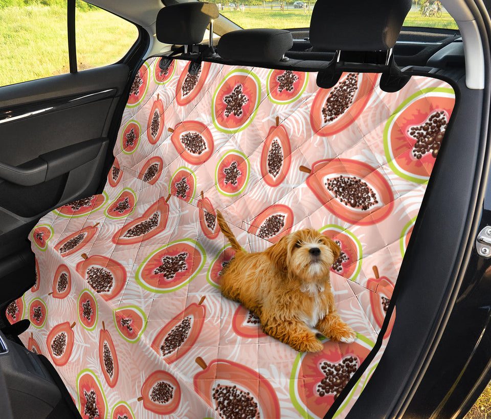 Papaya Leaves Pattern Dog Car Seat Covers