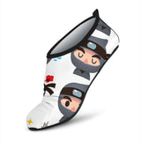 Cute Ninja Design Pattern Aqua Shoes