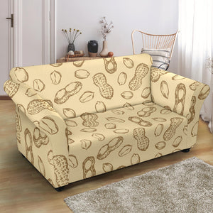 Hand Drawn Peanuts Pattern Loveseat Couch Slipcover