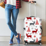 Deer Tree Snowflakes Chrismas Pattern Luggage Covers